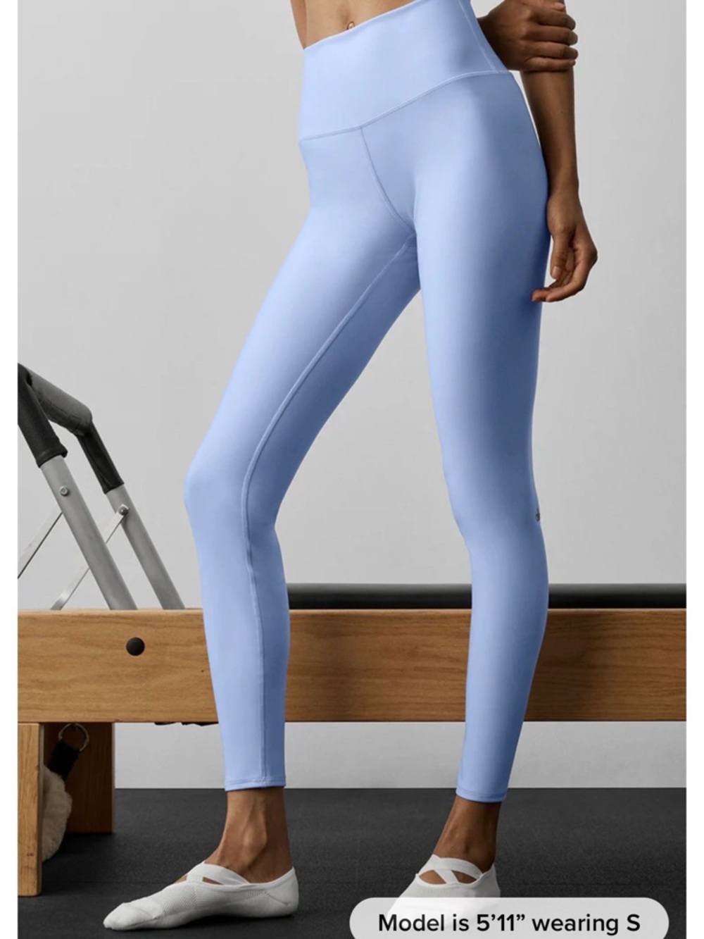 Alo High-Waist Light Blue Yoga Pants